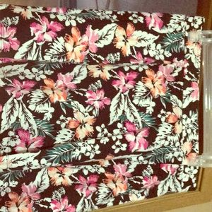 Cute floral mini skirt